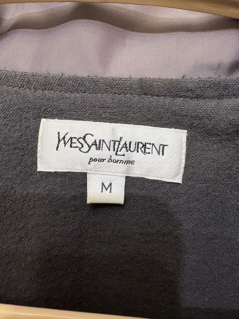 YVES SAINT LAURENT ナイロンブルゾン 刺繍ロゴ