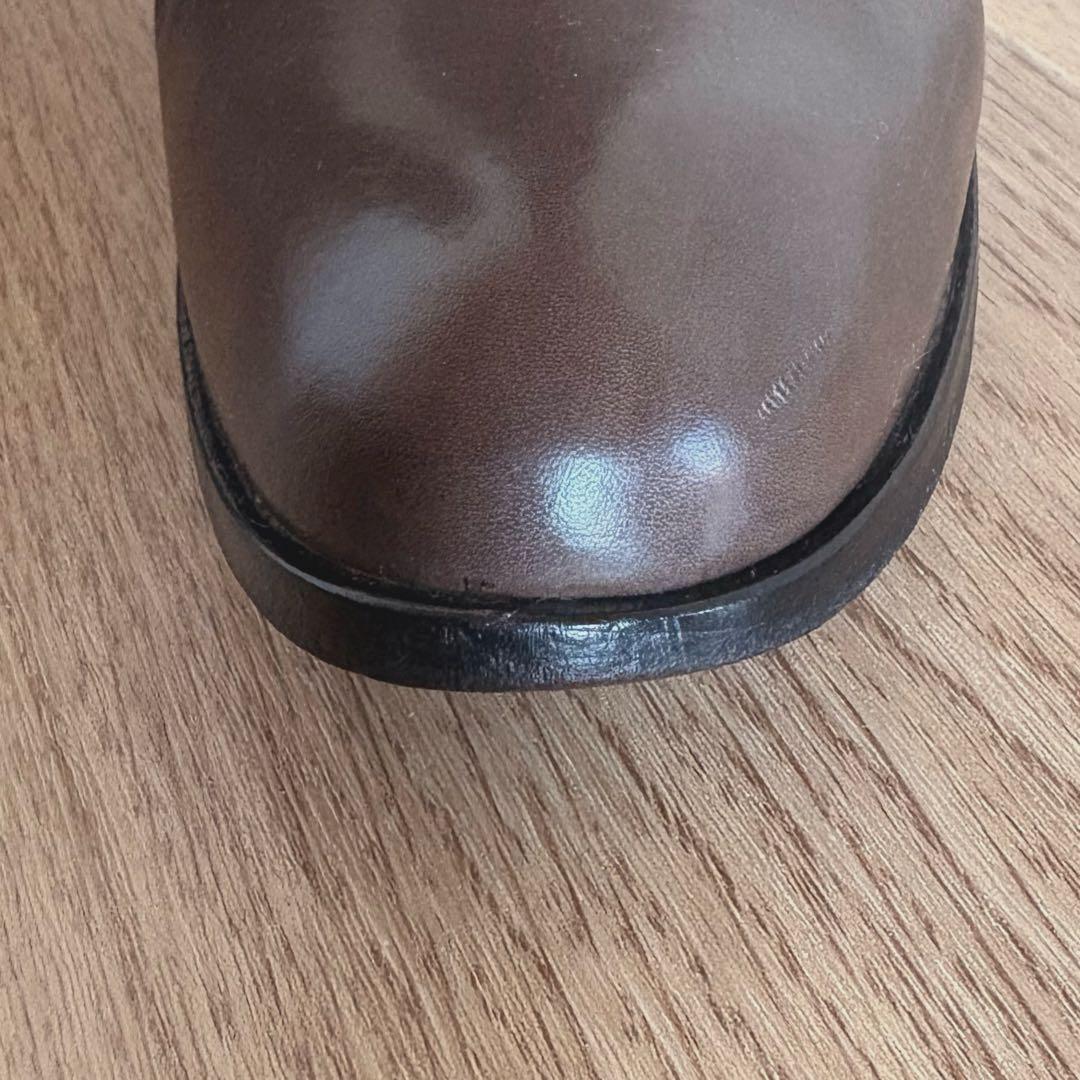 SARTORE★サルトル37.5 ダークブラウン 本革 ロングブーツ