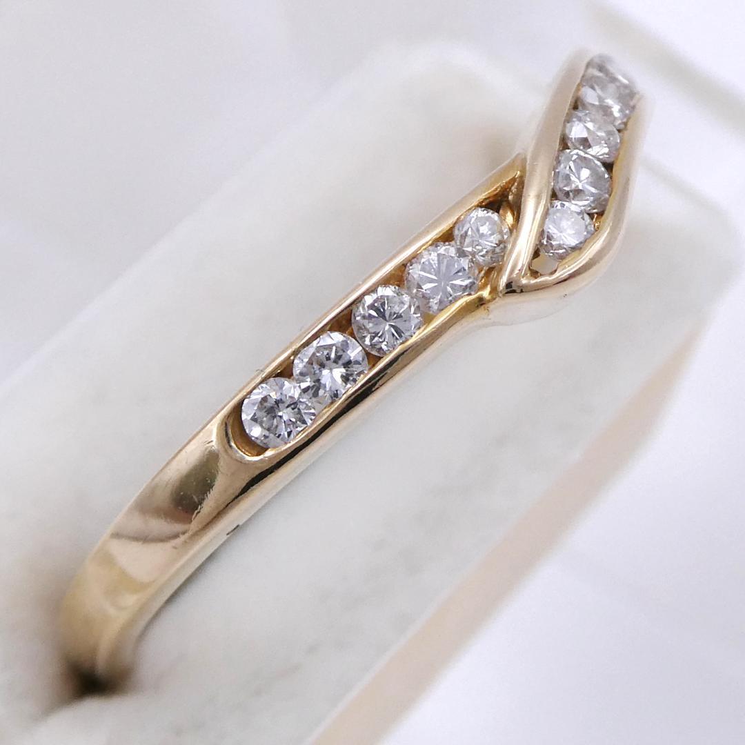 リング K18 ダイヤモンド0.19ct 12.5号