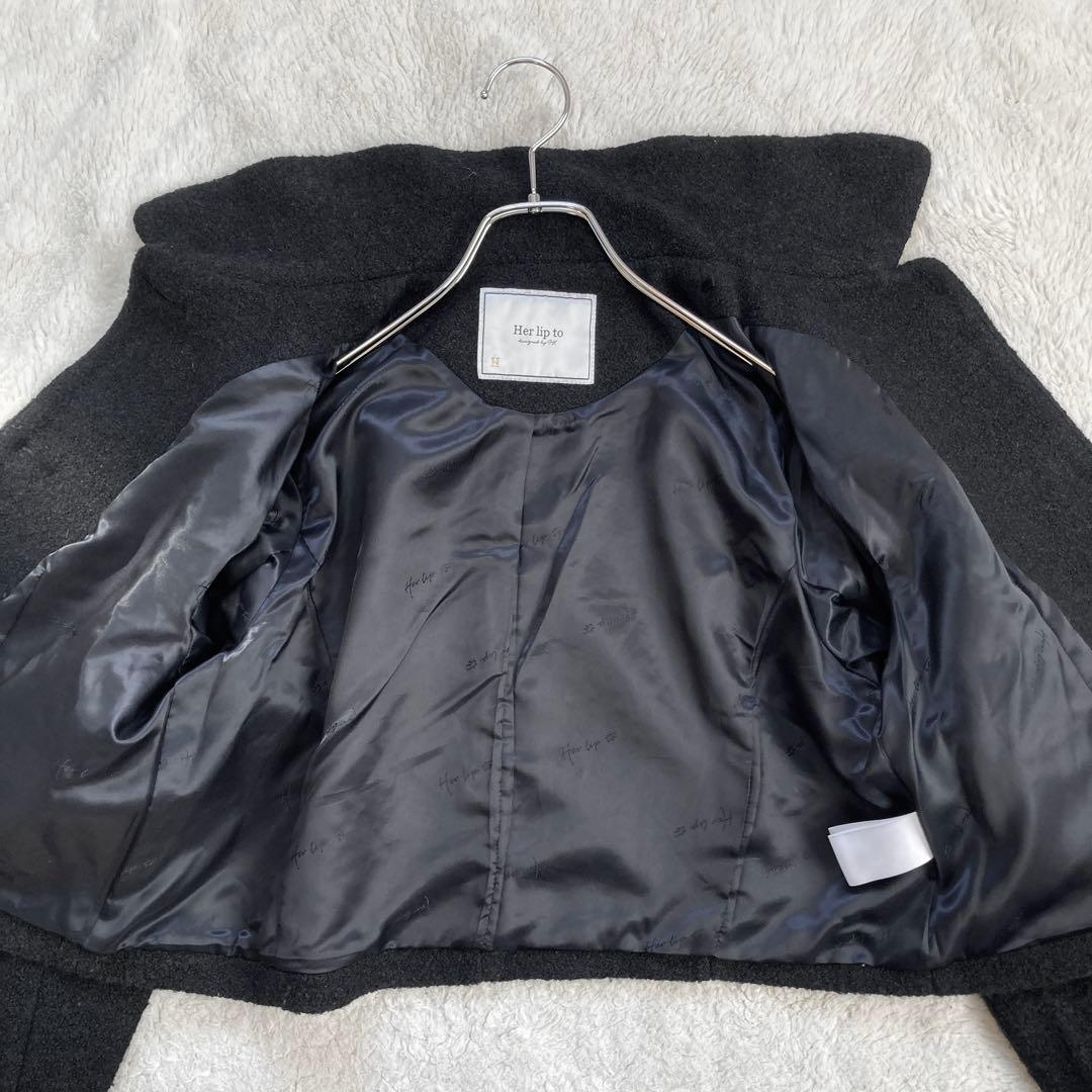 美品・24AW✨Her lip to　 Boucle Jacket