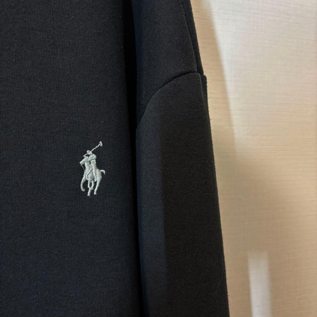 Ralph Lauren フルジップパーカー 黒 現行タグ 刺繍 ラルフローレン
