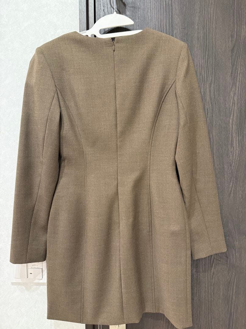 【完売品❣️】【新品・未使用】アニュアンス　ボクシーミニワンピース　ブラウン