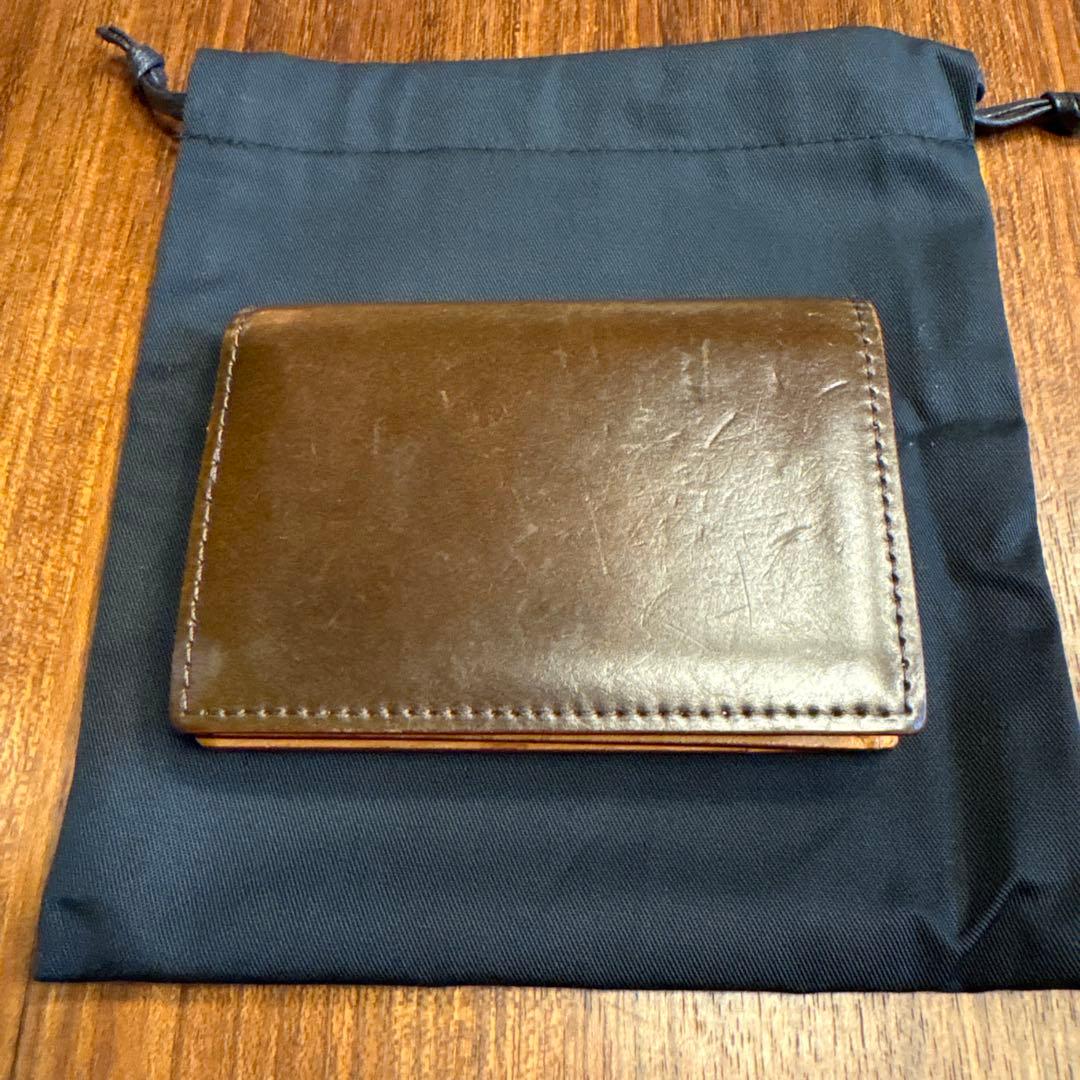 GANZO CORDOVAN (コードバン) 通しマチ名刺入れ