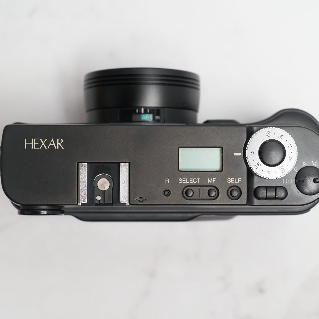 【ジャンク】KONICA フィルムカメラ HEXAR ブラック