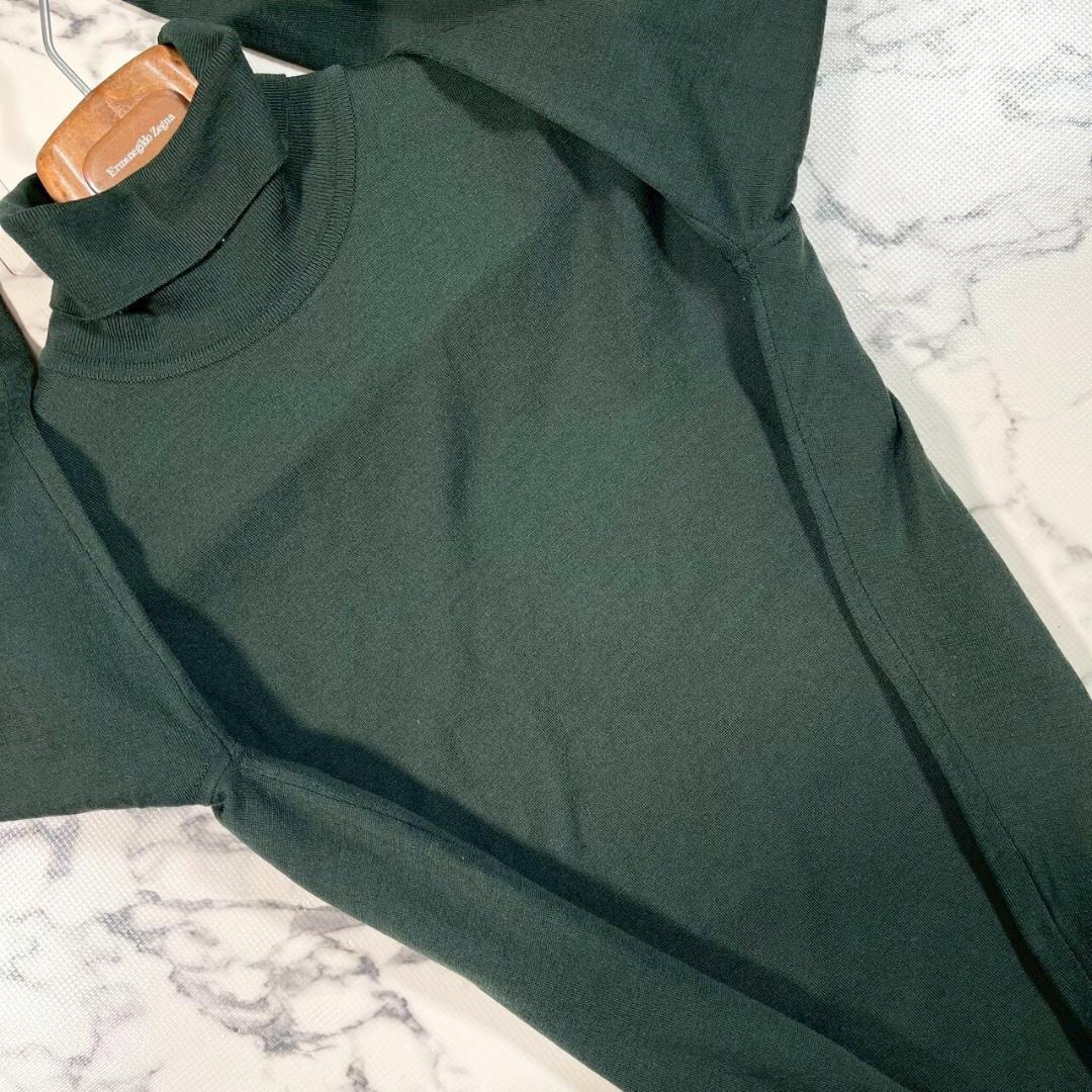 ✨美品✨ John Smedley メリノウール タートルネック 深緑 S