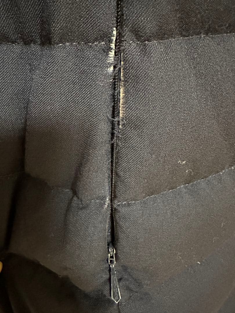 【訳あり】TATRAS ネイビー★ファーダウンコート　（サイズ2）ハンガー付き！