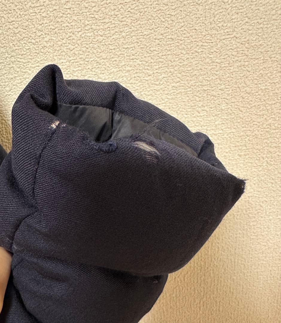 【訳あり】TATRAS ネイビー★ファーダウンコート　（サイズ2）ハンガー付き！