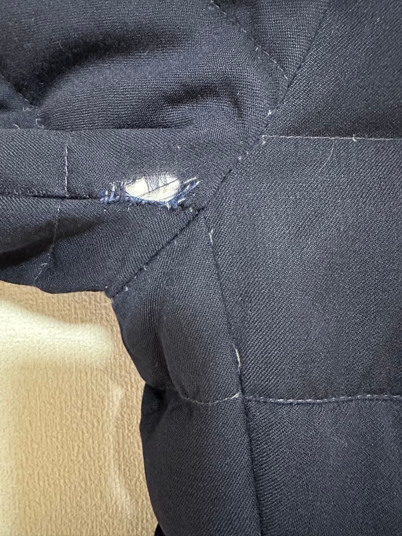 【訳あり】TATRAS ネイビー★ファーダウンコート　（サイズ2）ハンガー付き！