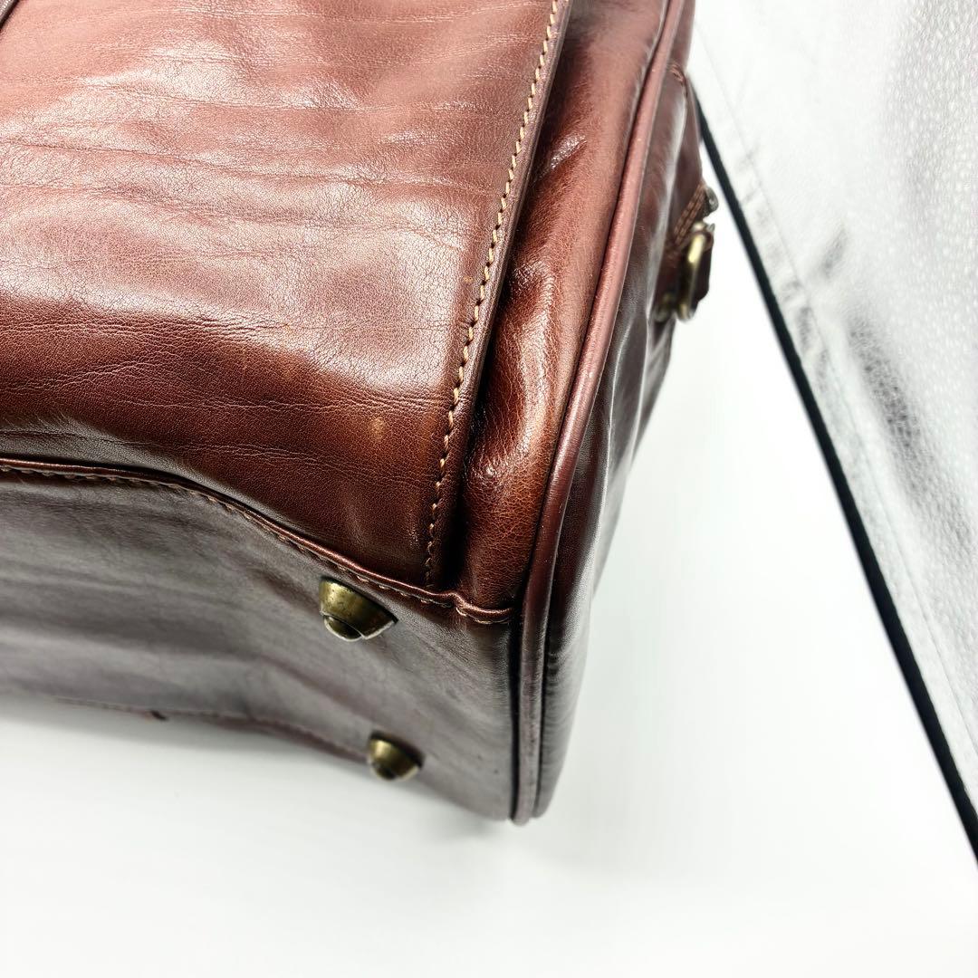 【極美品】⭐️スノビスト Snobbist オールレザーボストンバッグ 2WAY