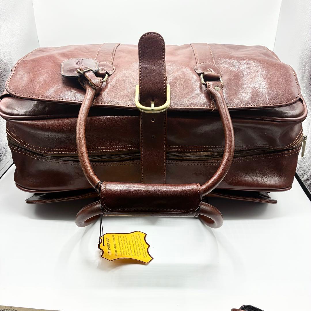 【極美品】⭐️スノビスト Snobbist オールレザーボストンバッグ 2WAY