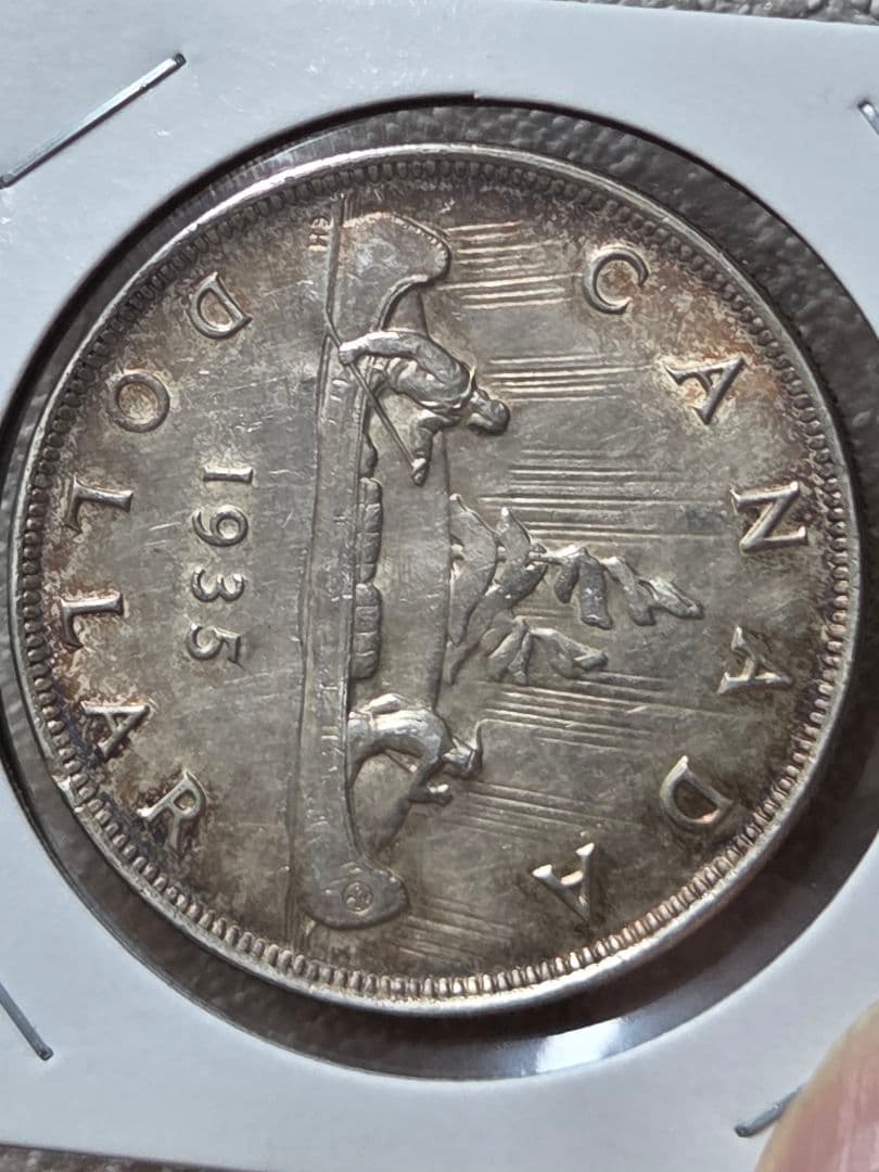 カナダ連邦　ジョージ5世　1 ドル銀貨　1935