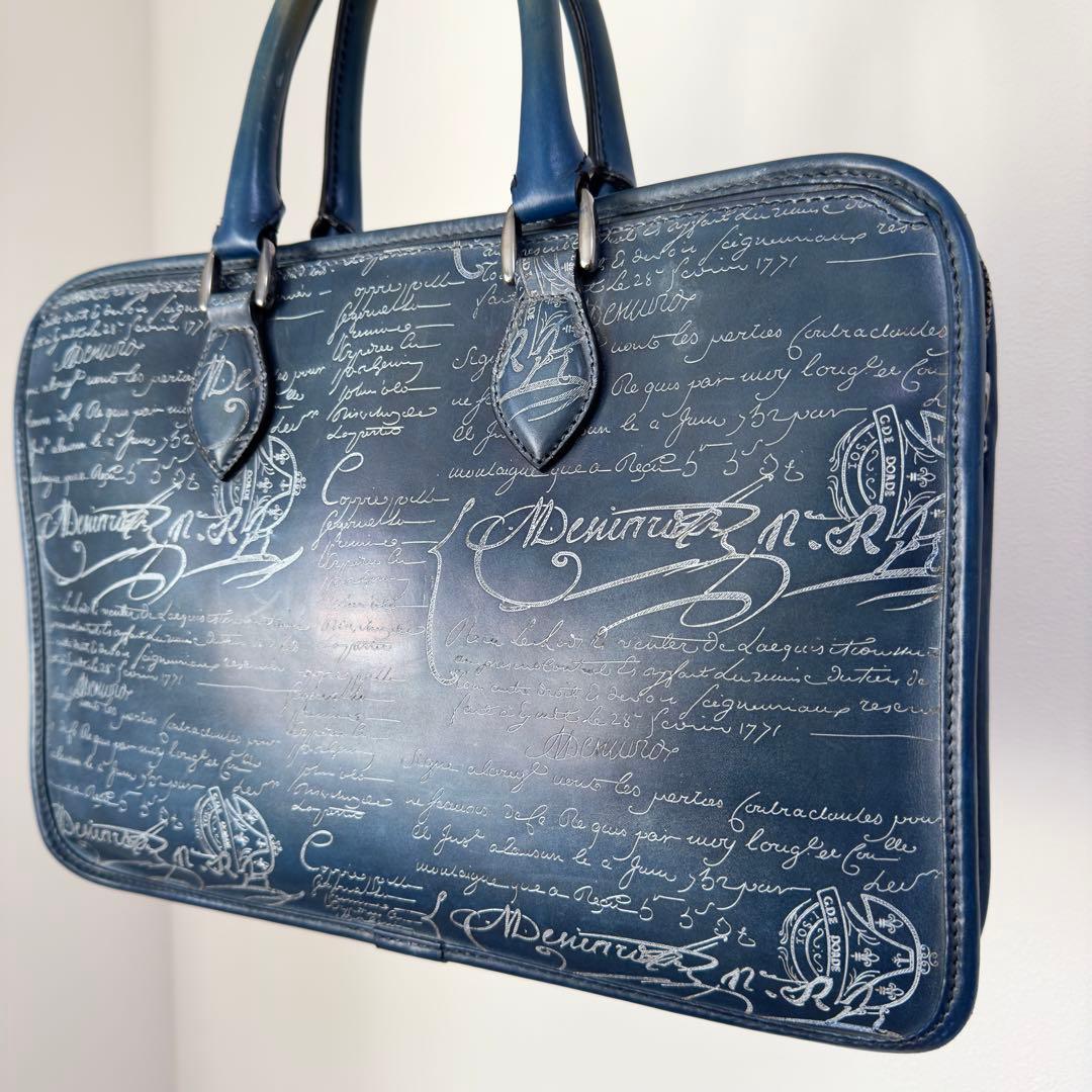 特注 定価65万 ベルルッティ アンジュールミニ スクリットレザーブリーフケース