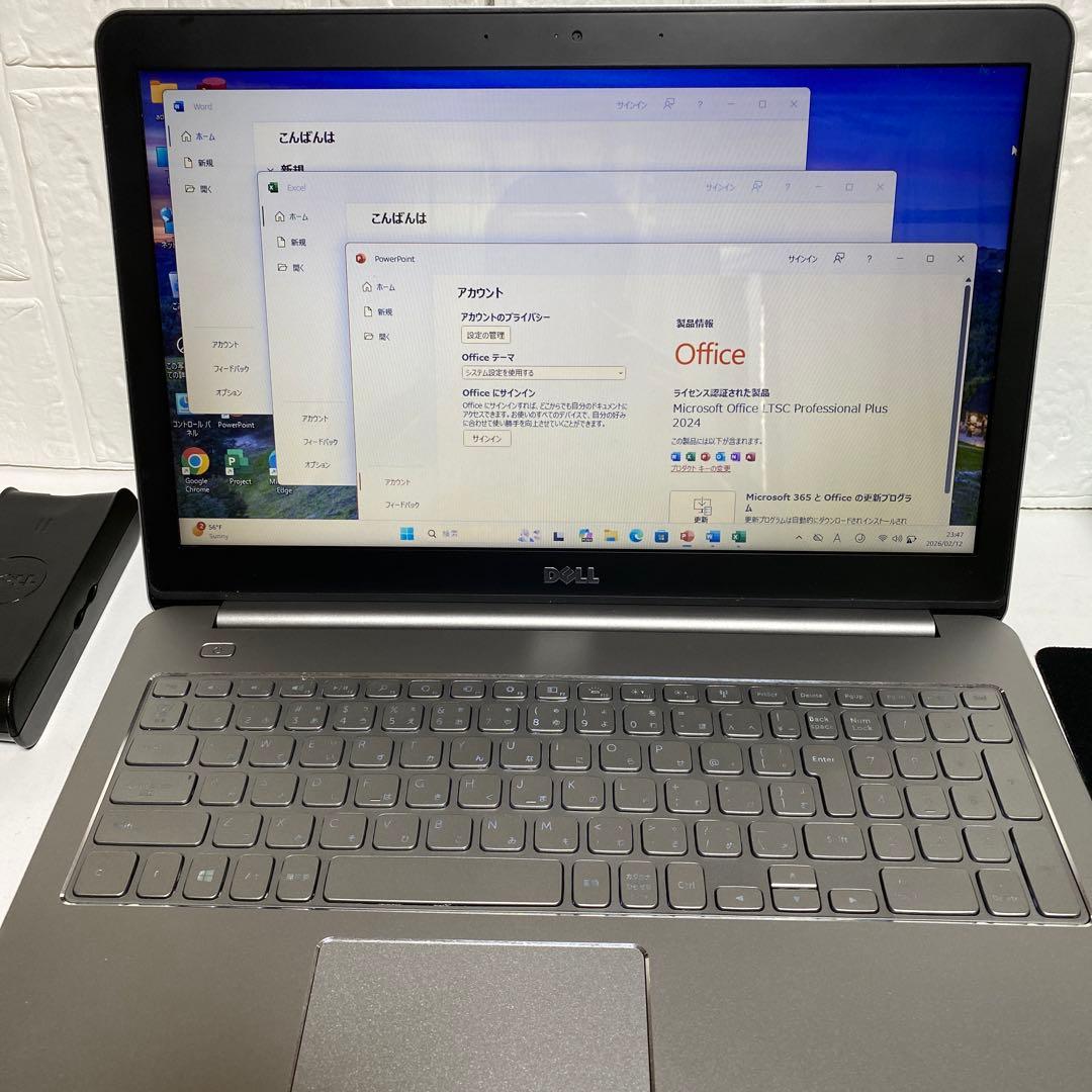 Windows11オフィス付きCorei5高速起動SSDメモリ12GB DELL