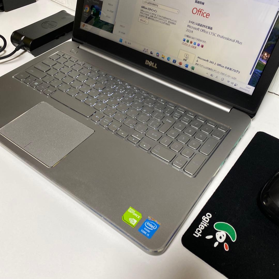 Windows11オフィス付きCorei5高速起動SSDメモリ12GB DELL