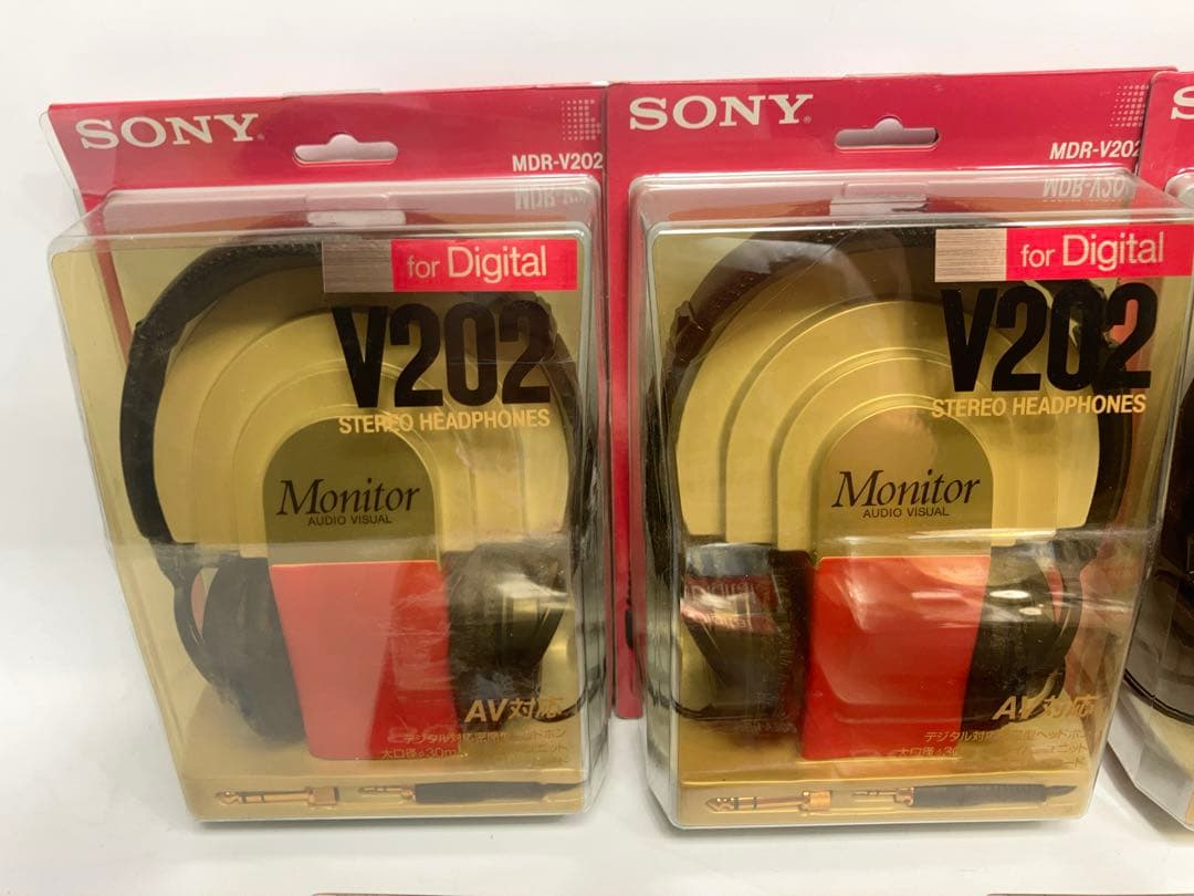 ジャンク未使用品SONY MDR-V202 ダイナミック ステレオ ヘッドフォン