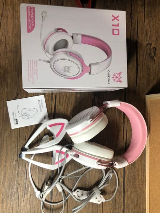 送料無料　光る　猫耳　ネコミミ　ゲーミング　ヘッドセット　ヘッドホン