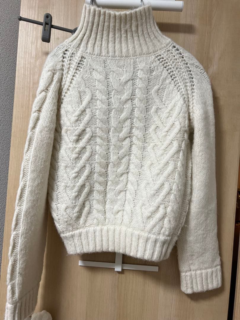 Mary heart knit tops ANDMARYニット