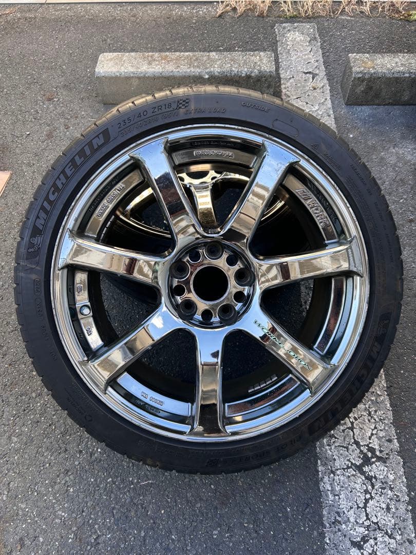 WORK XT7 ワーク メッキホイール タイヤ・ホイールセット 18インチ