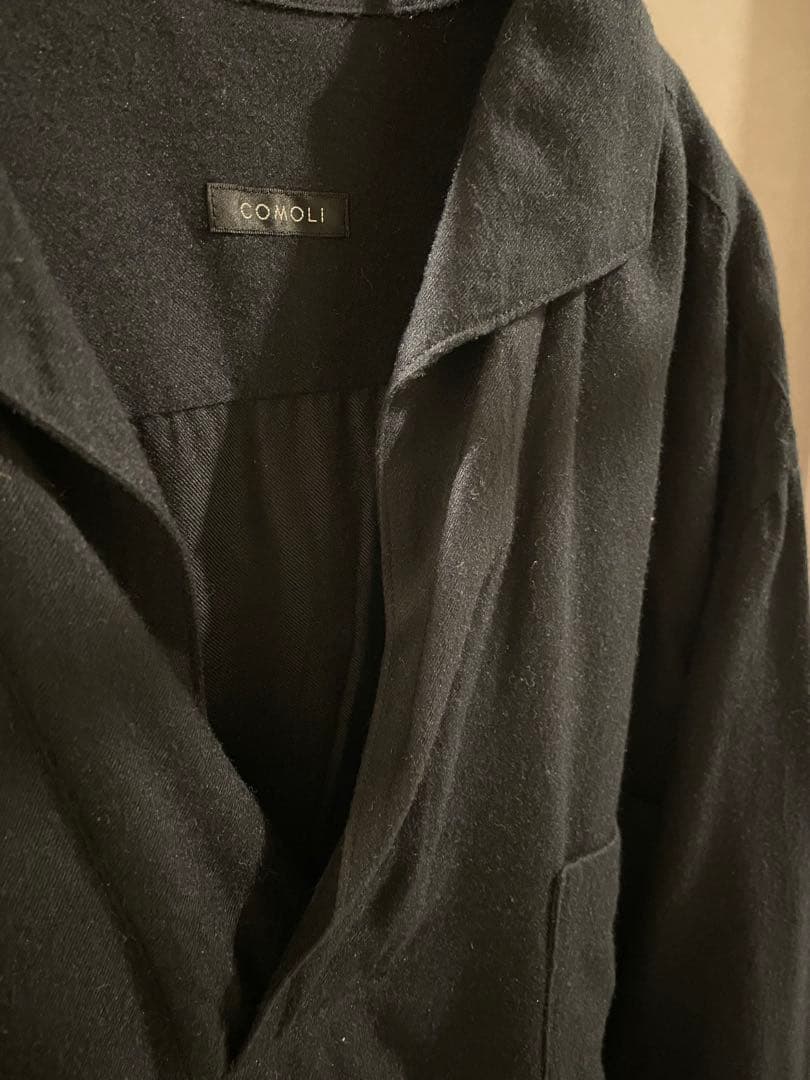 COMOLIコモリ　シルクネルスキッパーシャツ