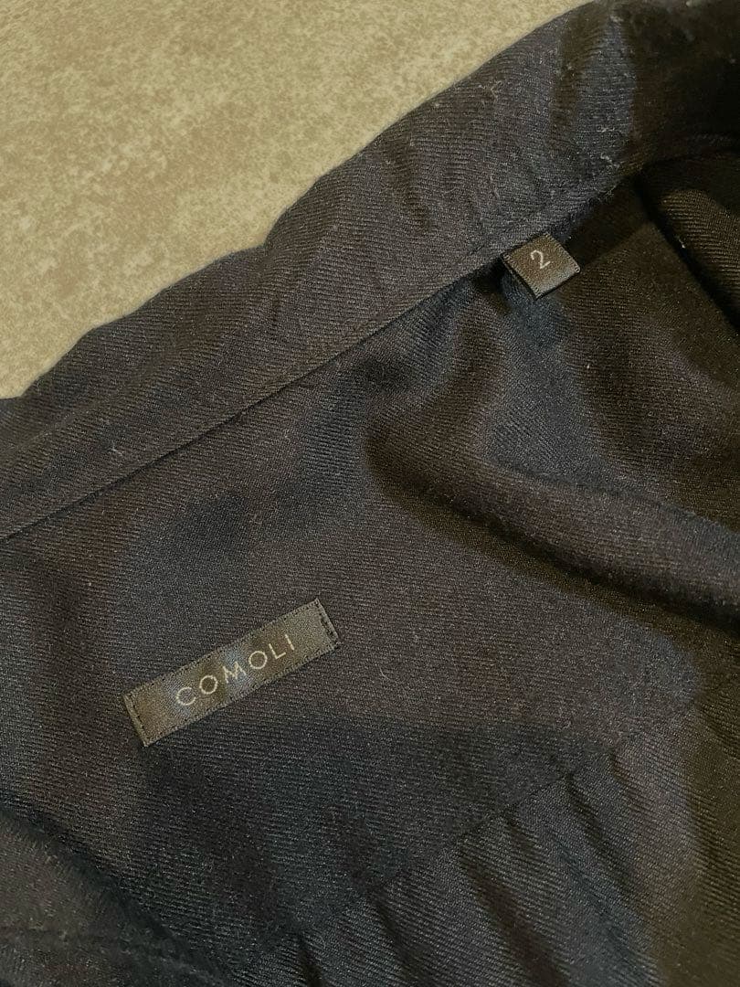 COMOLIコモリ　シルクネルスキッパーシャツ