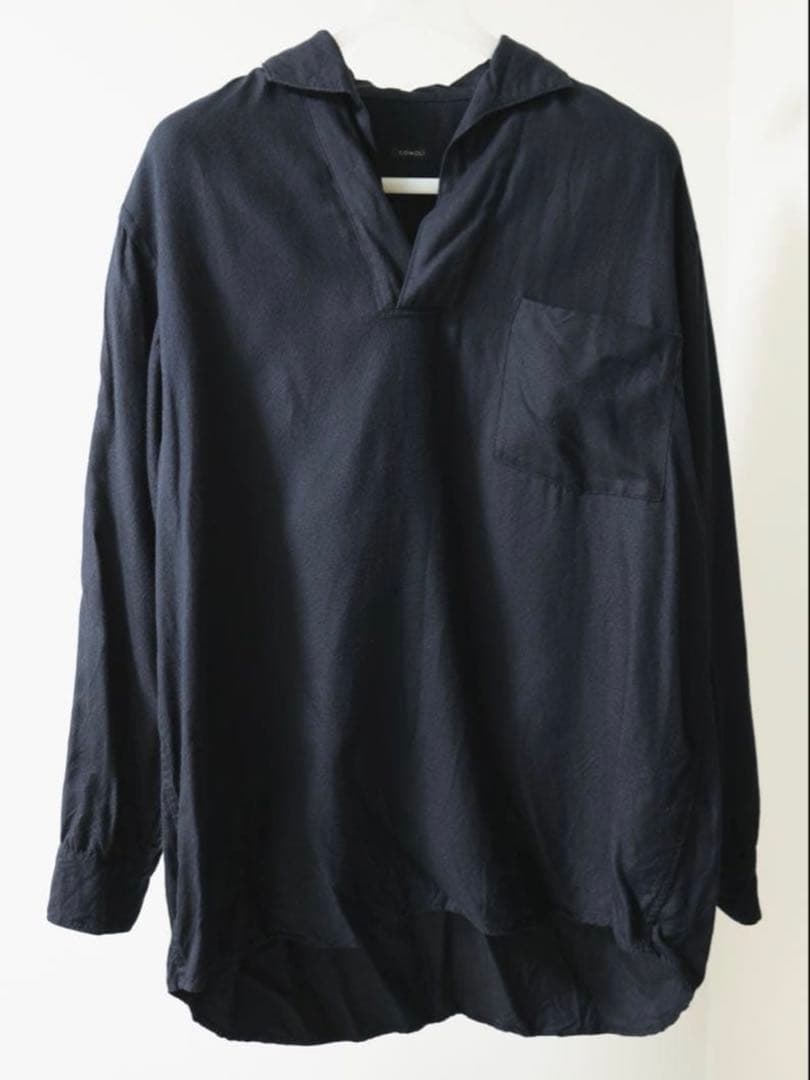 COMOLIコモリ　シルクネルスキッパーシャツ