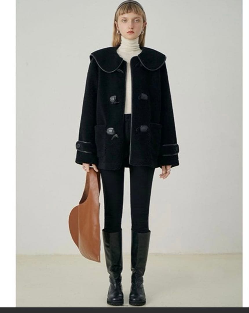 【Fano Studios】ワイドカラー ミドルダッフルコート(S)