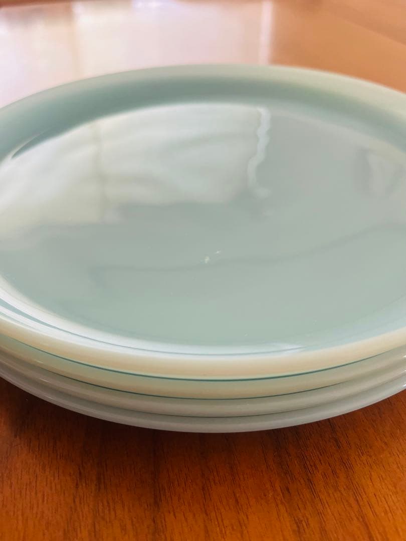 ファイヤーキング　ターコイズブルー　プレート　4枚セット