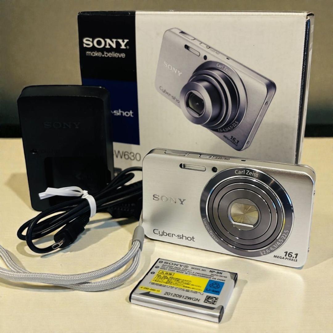 【超美品】SONY Cyber-shot DSC-W630 シルバー　美箱付き