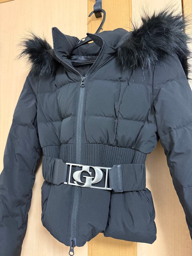 gyda ベルト付きショートダウンコート