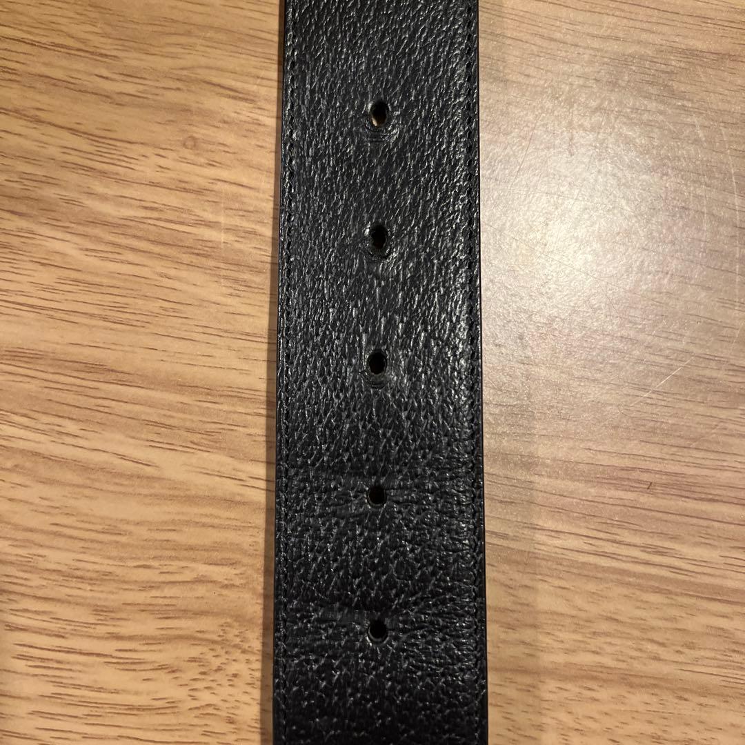 GUCCIグッチレザーベルト　正規品ダブルGG マーモント