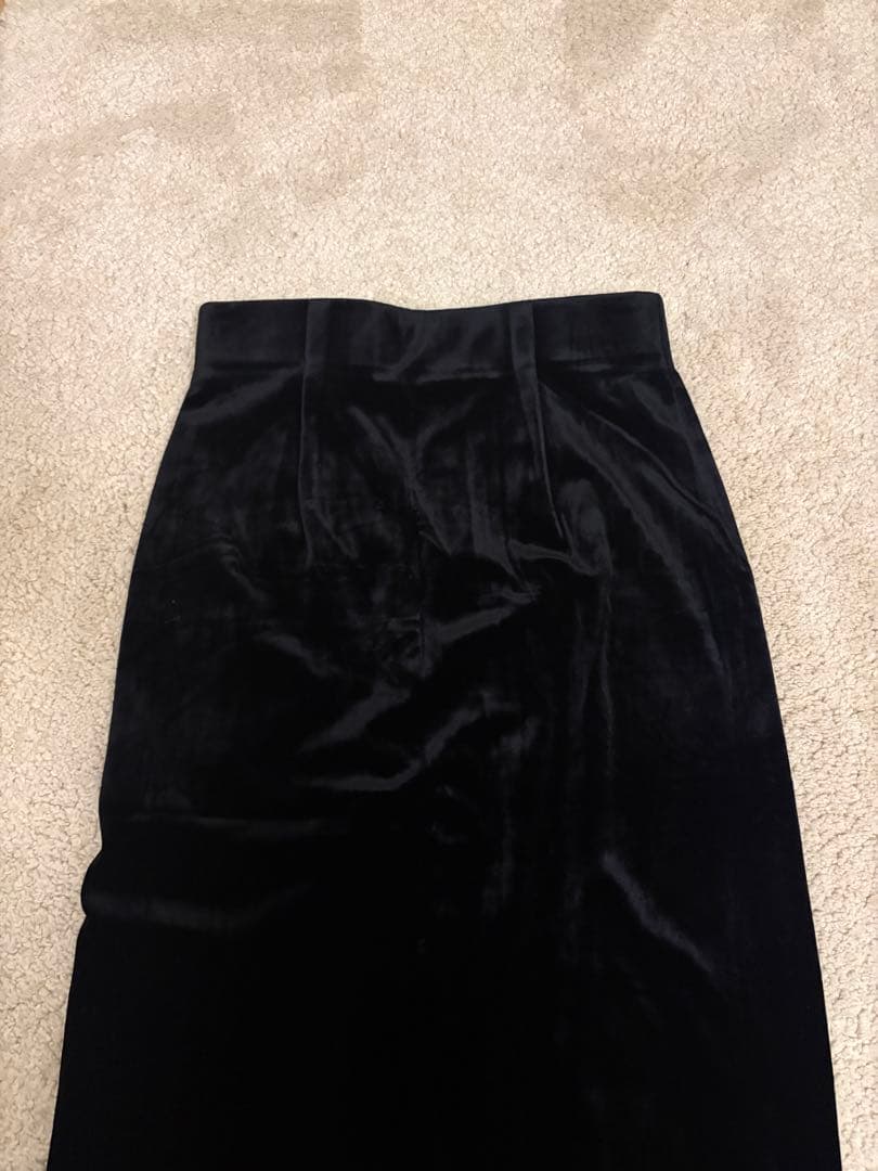 TODAYFUL 黒 ベルベット タイトスカート 36