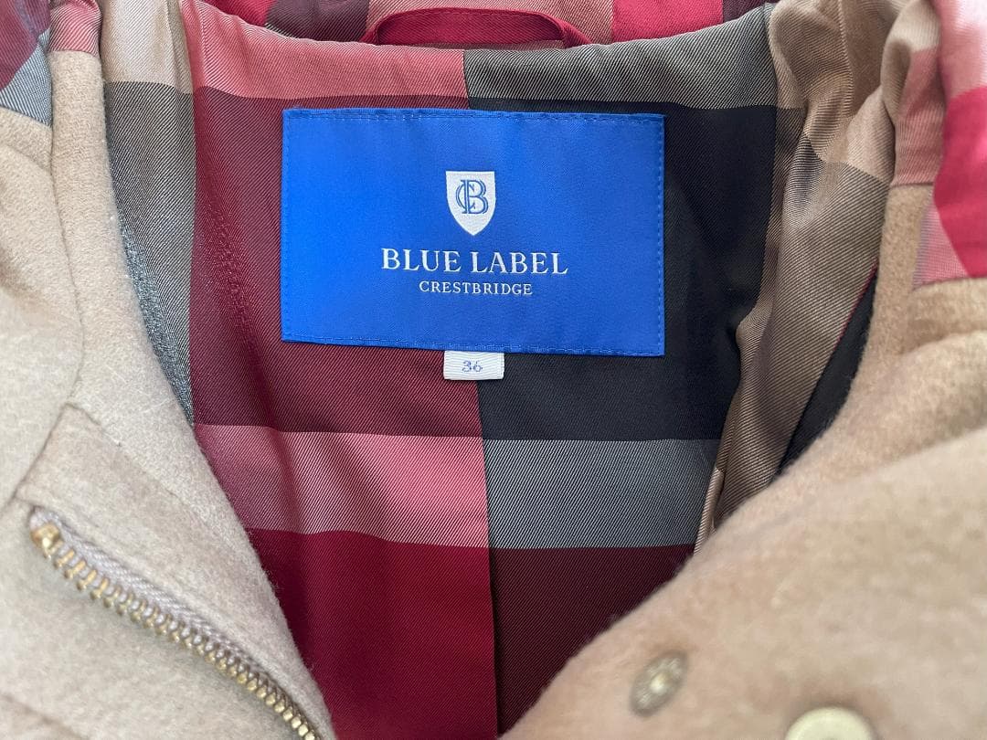 【美品】ブルーレーベルクレストブリッジ ダッフルコート　サイズ：36