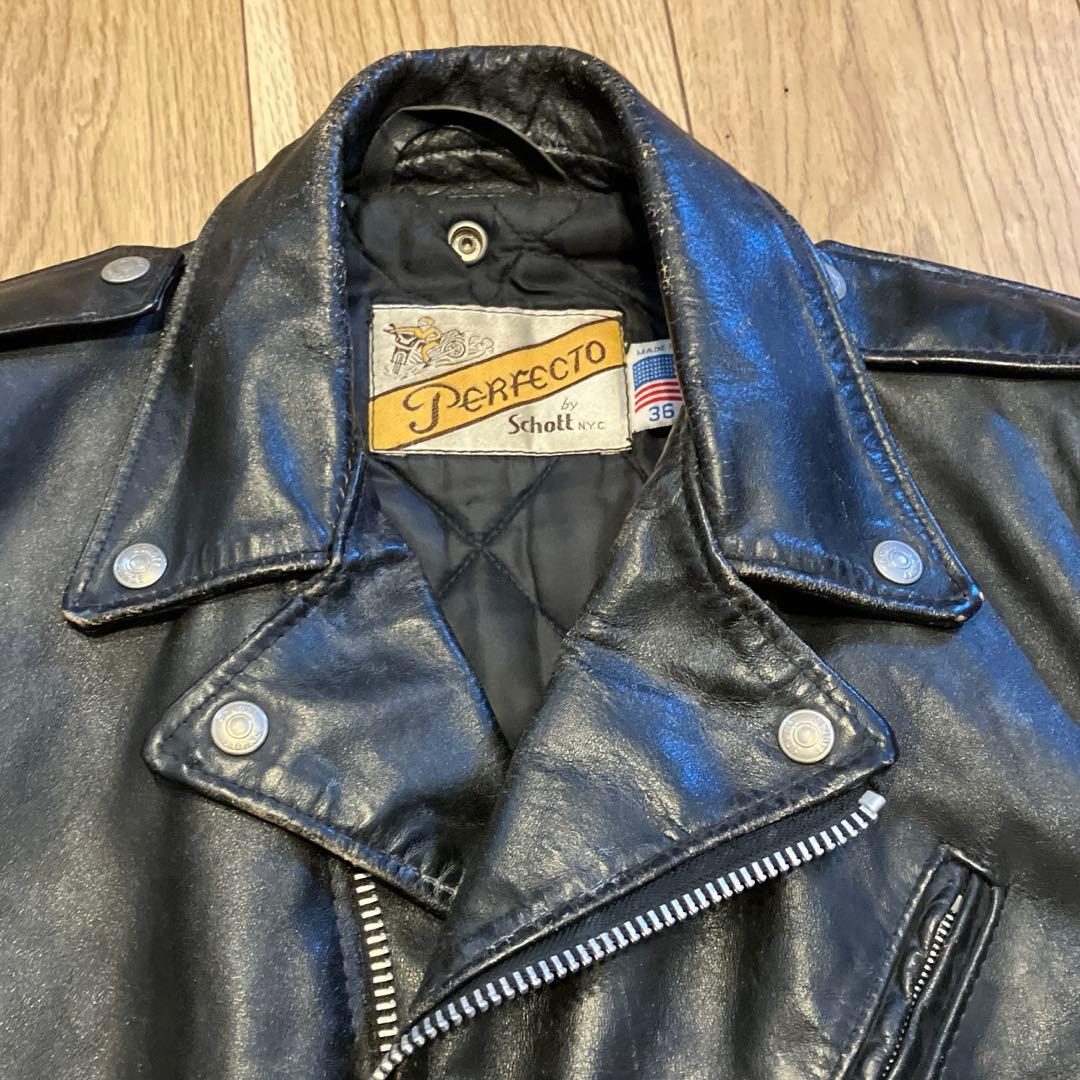 【schott】ショット　ダブルライダース　size36 バイカー後期　618