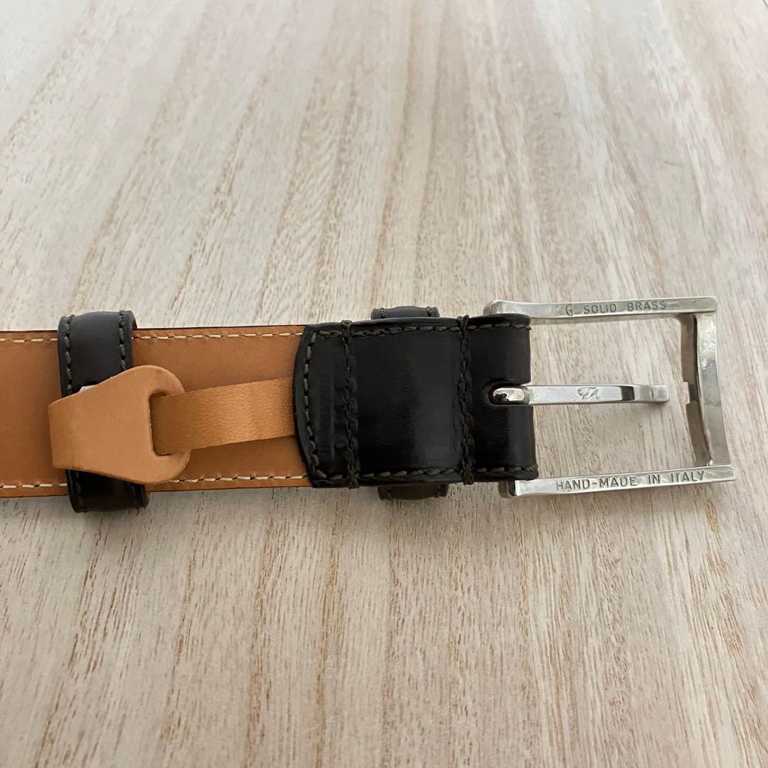 訳あり極美品✨Felisi✨フェリージ✨レザーベルト✨85cm✨濃茶✨699/6