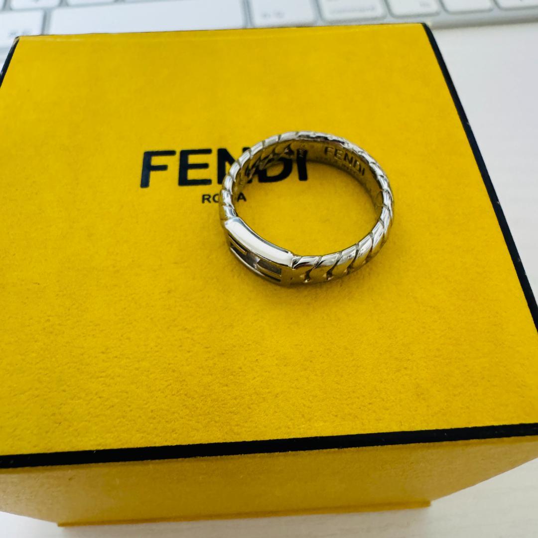 【箱付】FENDI フェンディ　バゲット　リング　11号　Sサイズ