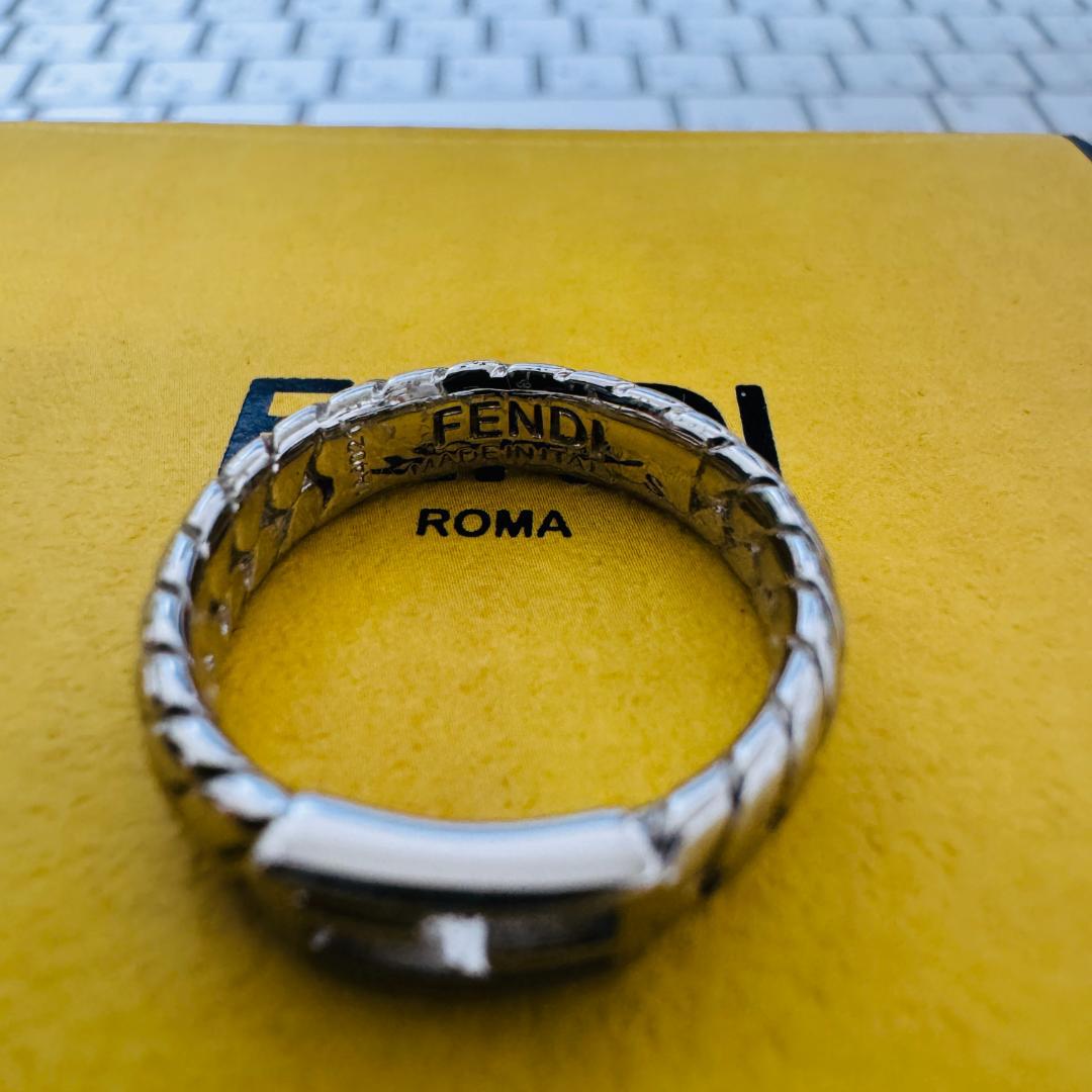 【箱付】FENDI フェンディ　バゲット　リング　11号　Sサイズ