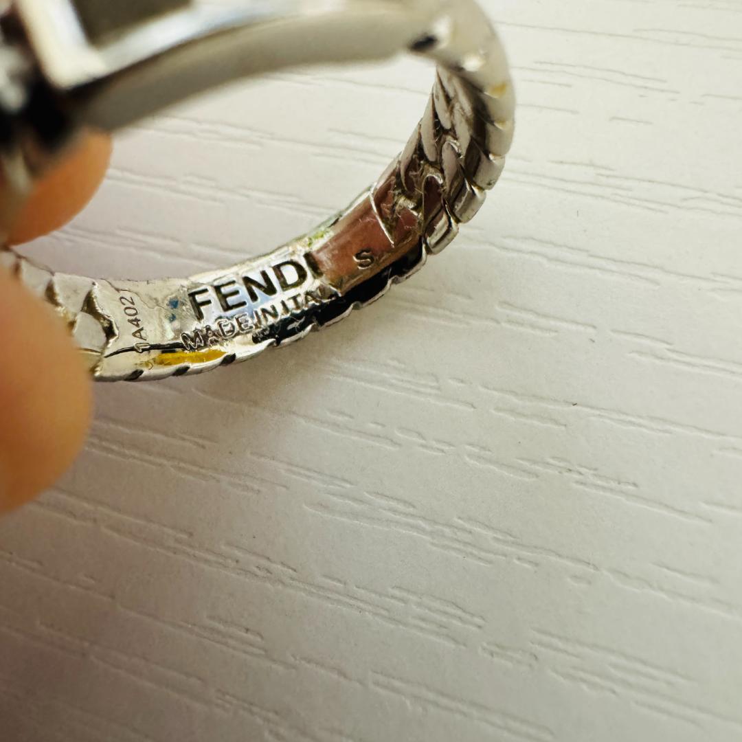 【箱付】FENDI フェンディ　バゲット　リング　11号　Sサイズ