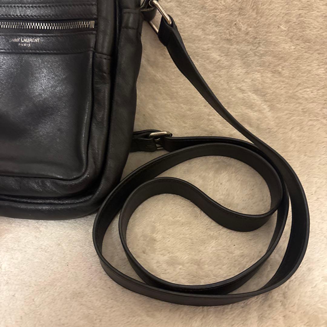 saint laurent paris city shoulder bag 黒