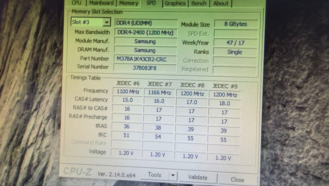 DDR4 8GBx4枚 32GB pc4-2400 動作確認済み ④