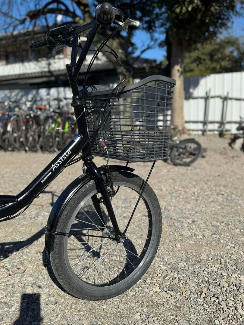 電動アシストパナソニック シティタイプ 20インチブラック／バスケット付き