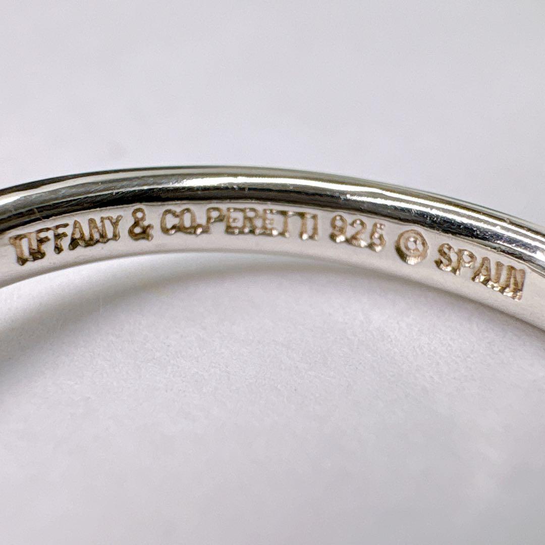極美品 オールドティファニー カーブド リング 12号 シルバー925