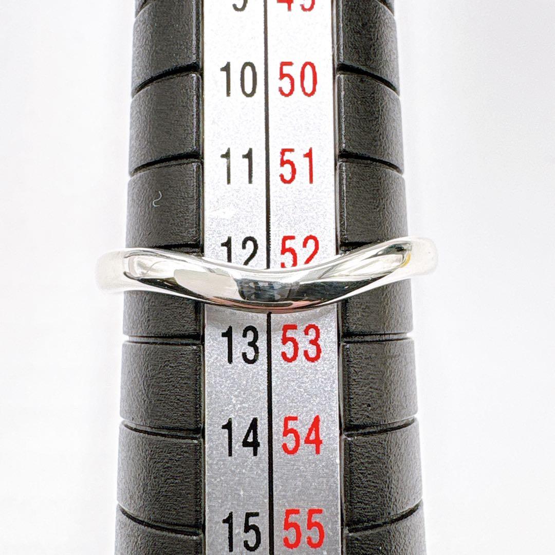 極美品 オールドティファニー カーブド リング 12号 シルバー925