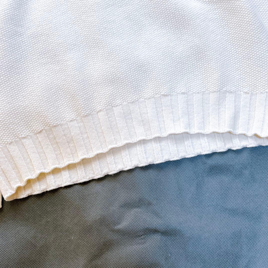 極美品✨ クルチアーニ ウール カシミヤ Vネック ニット 38 アイボリー