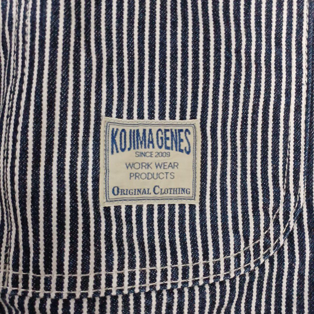 児島デニム　オーバーオール　ヒッコリー