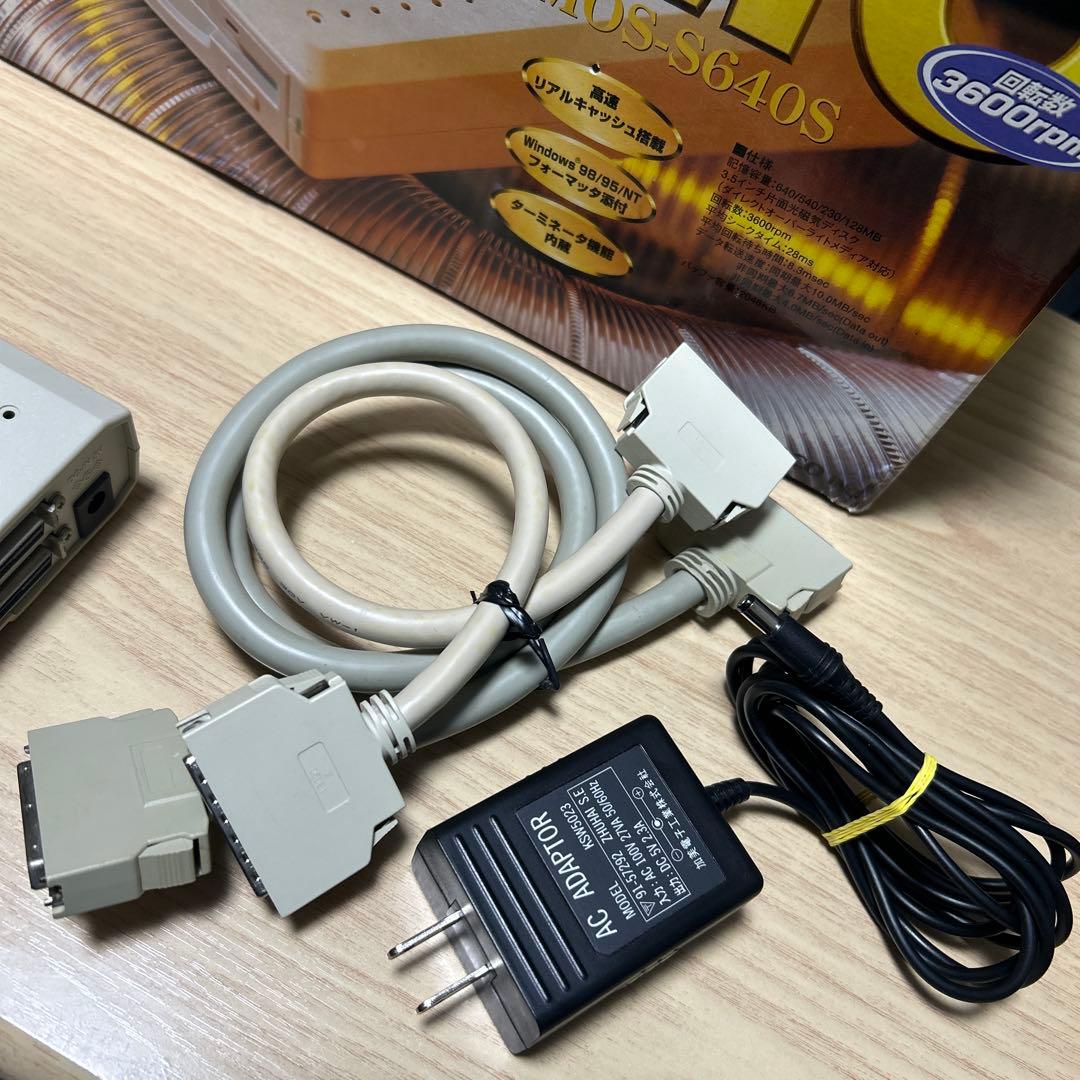 BUFFALO MO MOS-S640S SCSI-2 通電確認済み