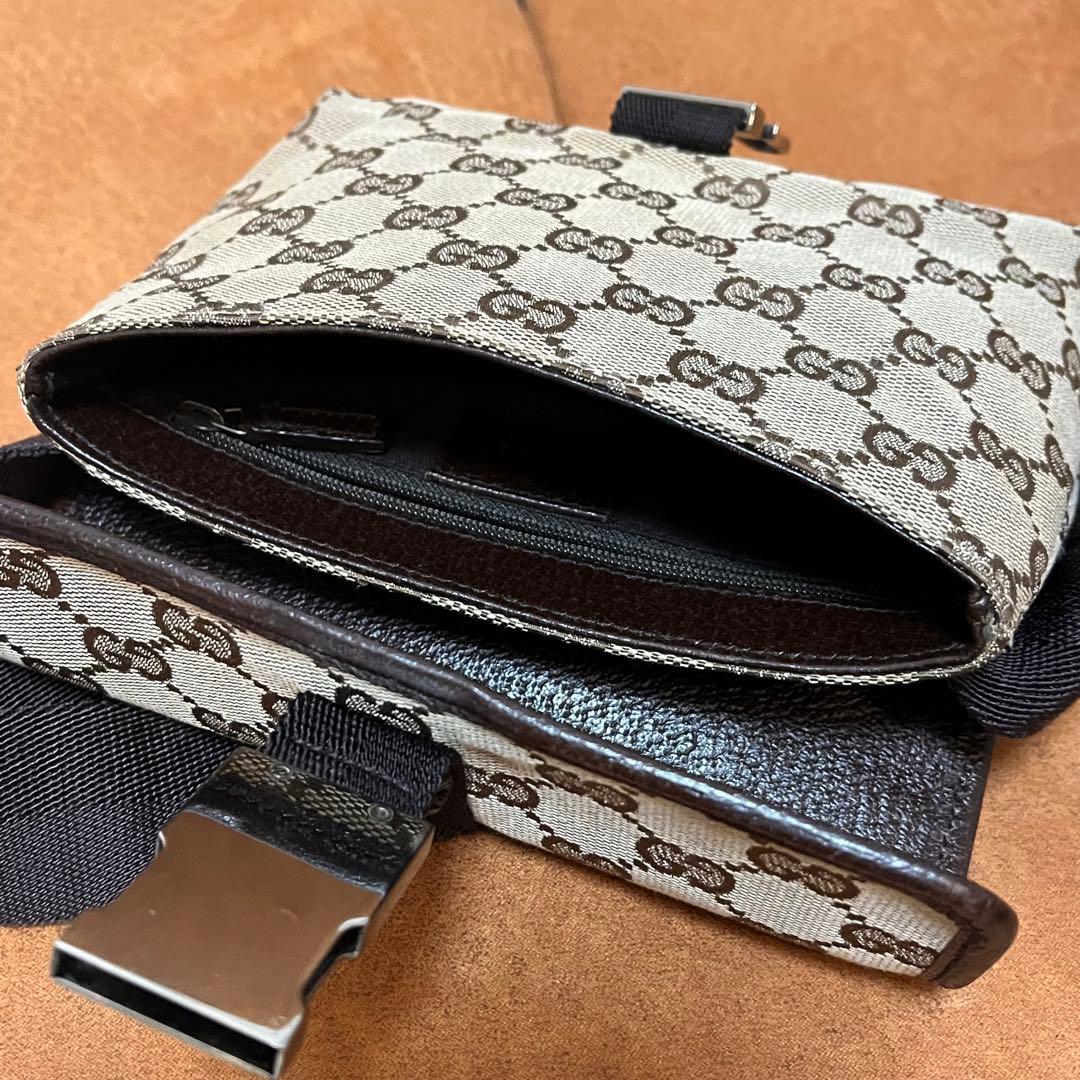 GUCCI グッチ GG柄 ボディバッグ　ウエストポーチ 131236
