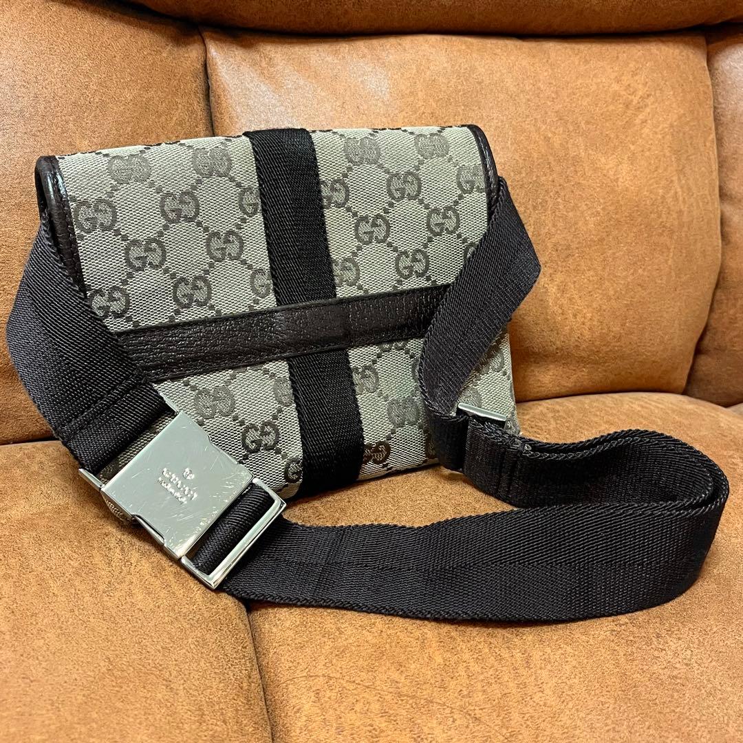 GUCCI グッチ GG柄 ボディバッグ　ウエストポーチ 131236