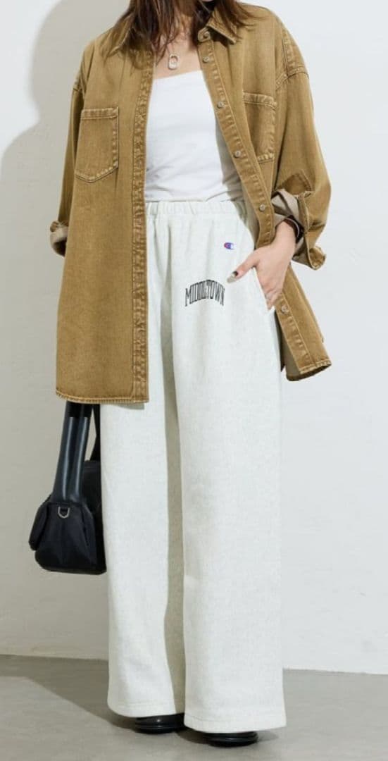 美品【ジャーナルスタンダード】ライトオンスデニムシャツ キャメル