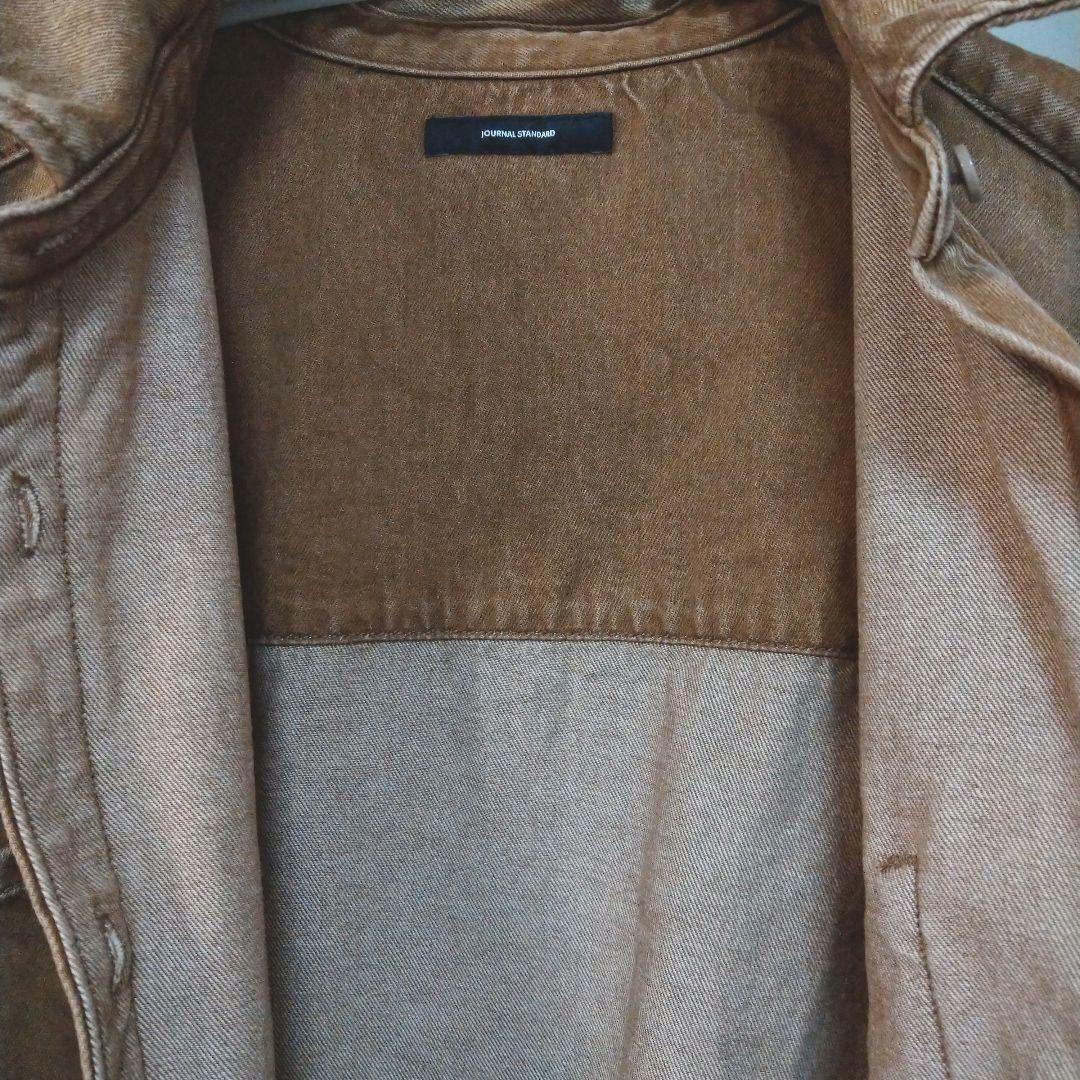 美品【ジャーナルスタンダード】ライトオンスデニムシャツ キャメル