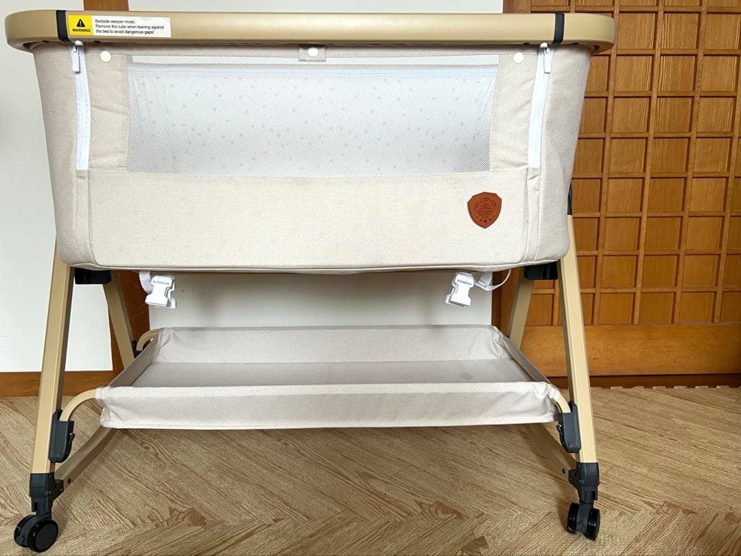 HZDMJ ベビーベッド　コンパクトベビーベッド　ベージュ　おまけあり
